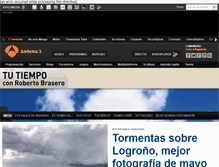 Tablet Screenshot of eltiempo.antena3.com